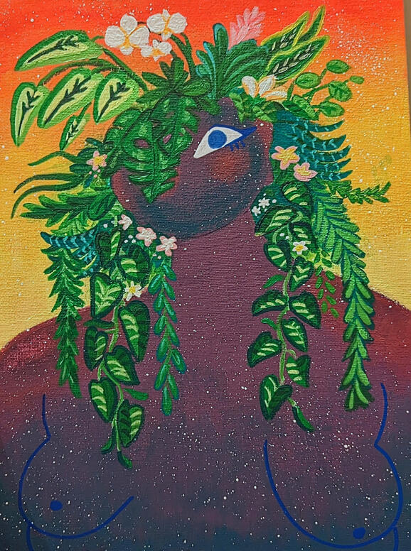 &quot;It Will Grow If Left Alone&quot; acrylic paint on canvas, 2023