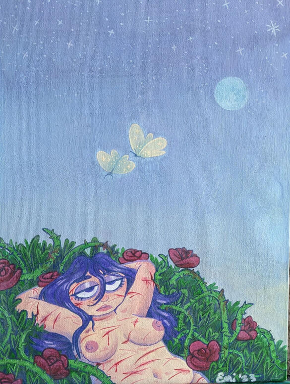 &quot;You Can Get Out At Any Time&quot; acrylic paint on canvas, 2023